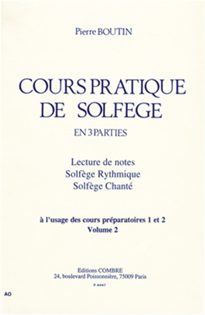 Cours pratique de solfège Vol.2